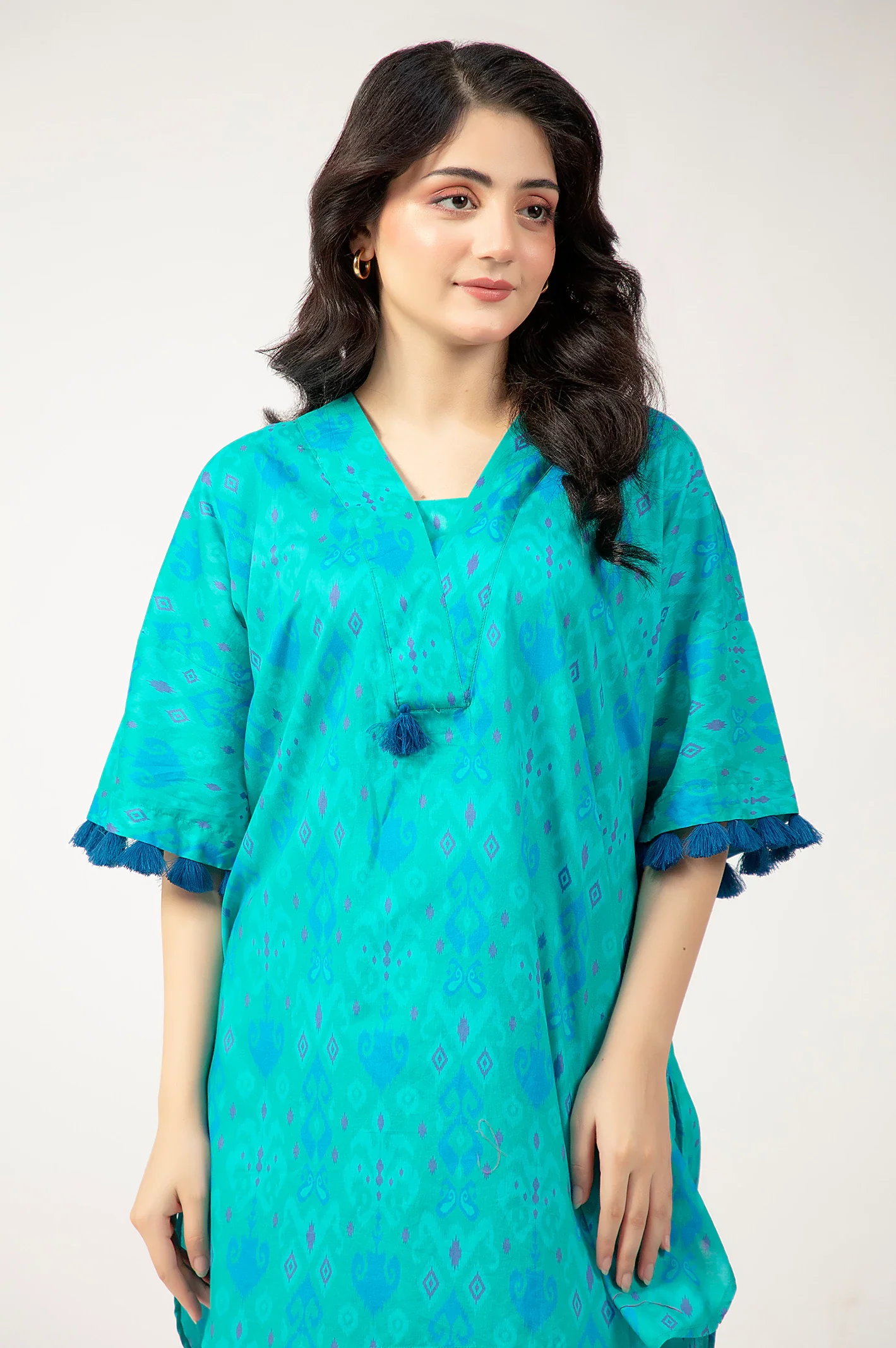 Sea Green Printed 2PC - Image 2