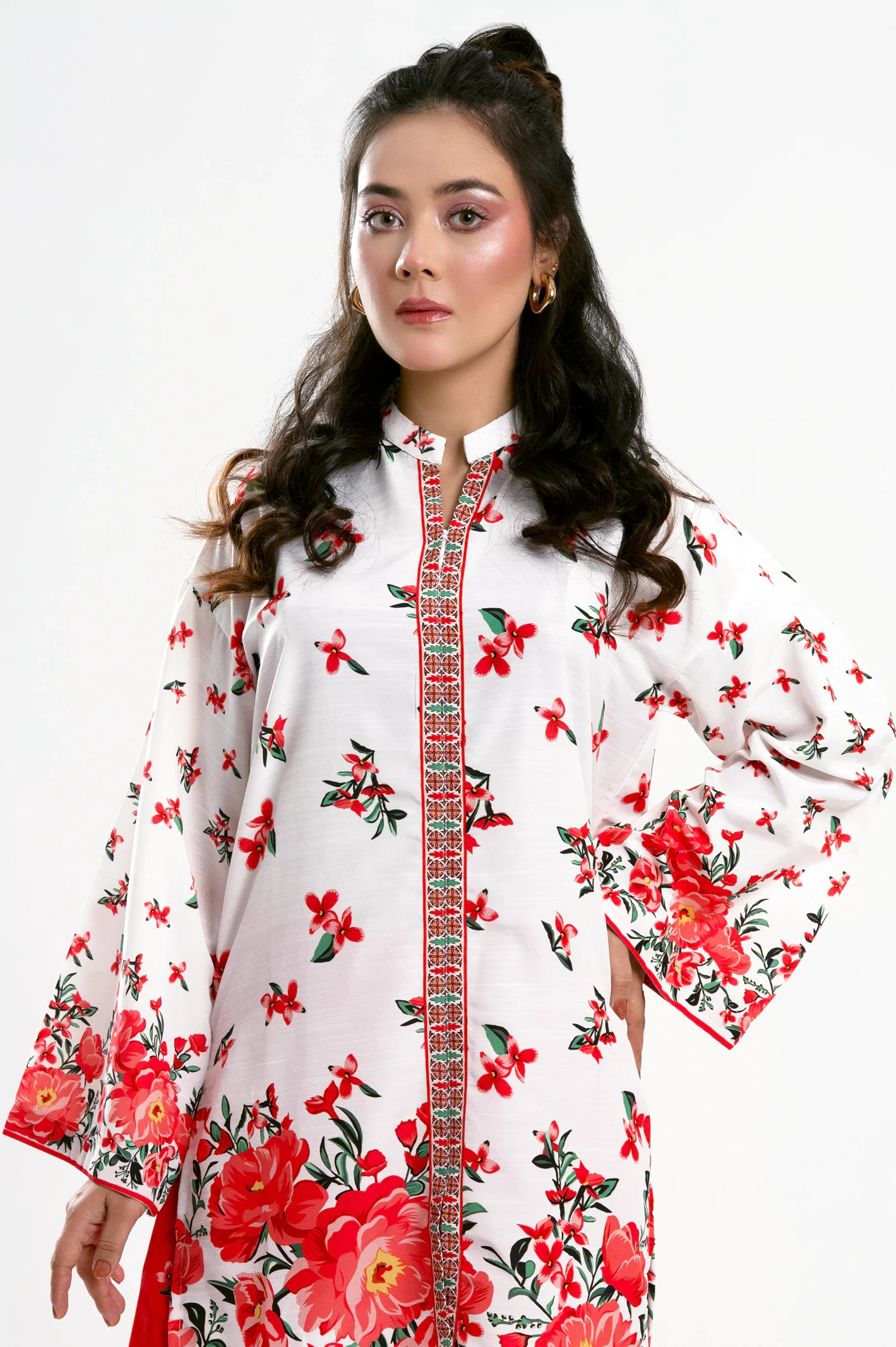 White Printed 2PC - Image 2