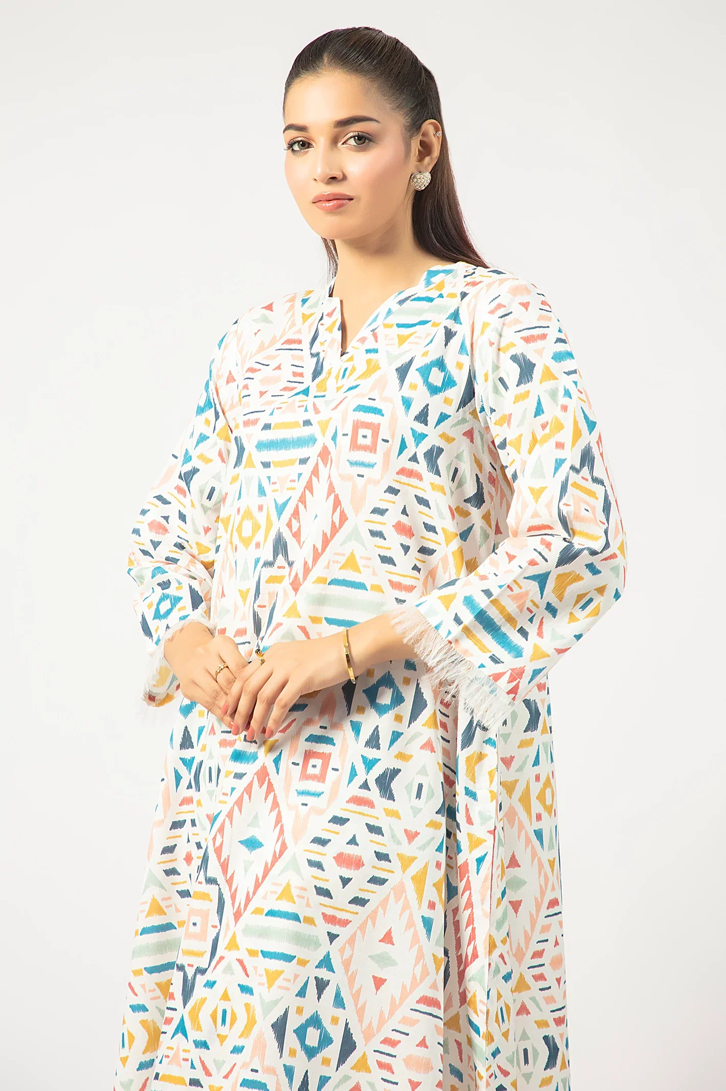 White Printed 2PC - Image 2