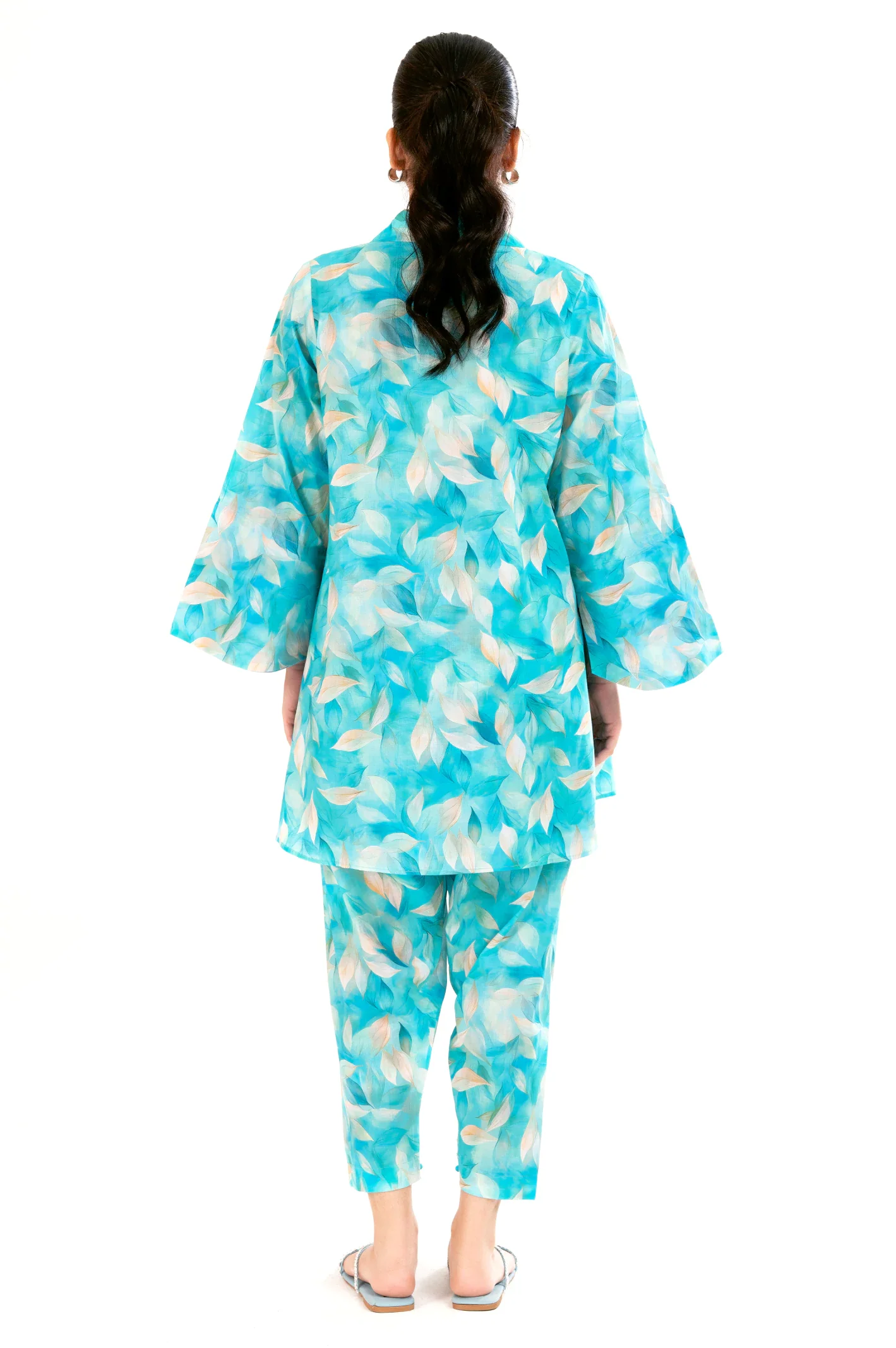 Aqua Printed 2PC - Image 4