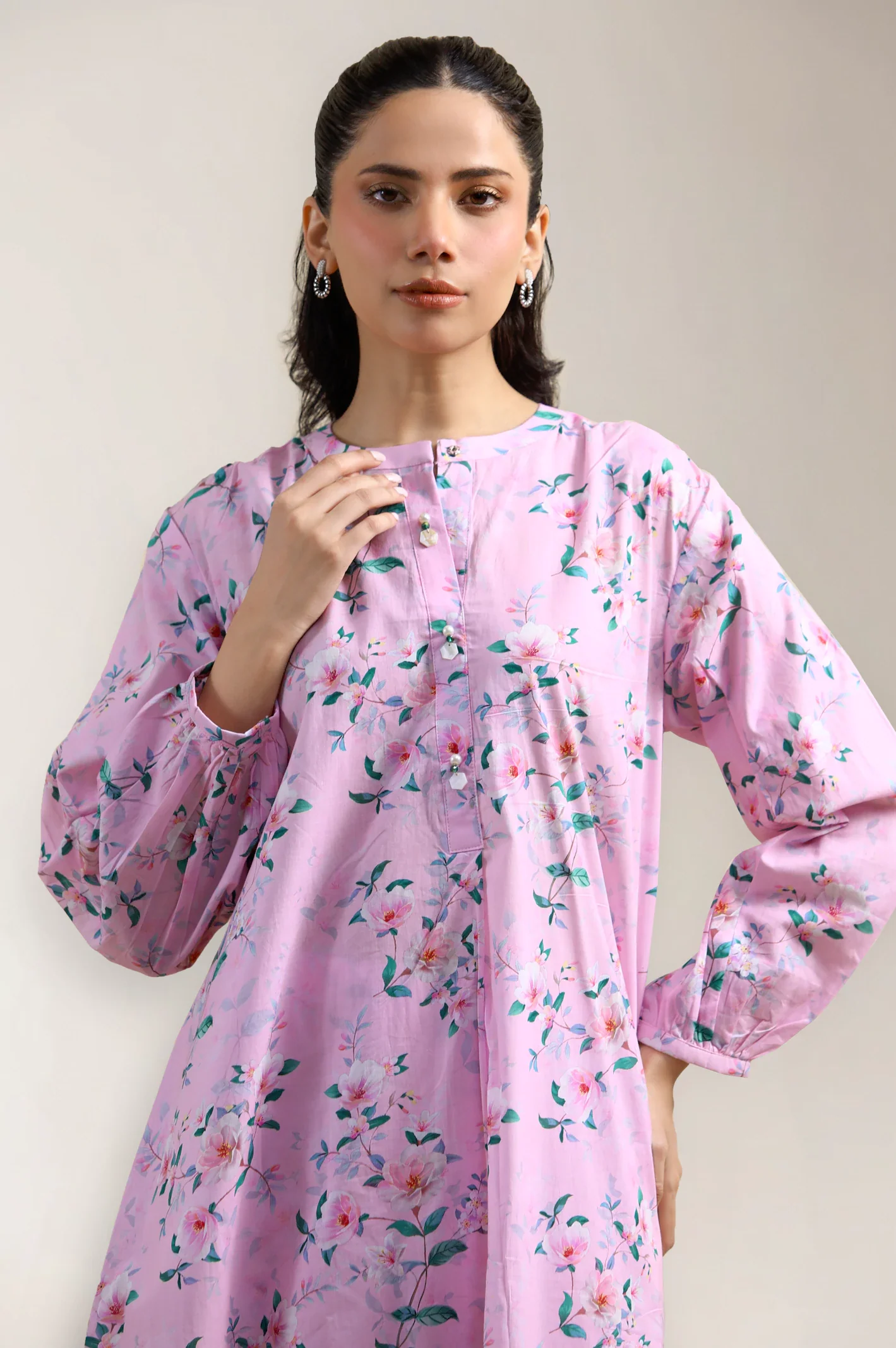 Pink Printed 2PC - Image 2