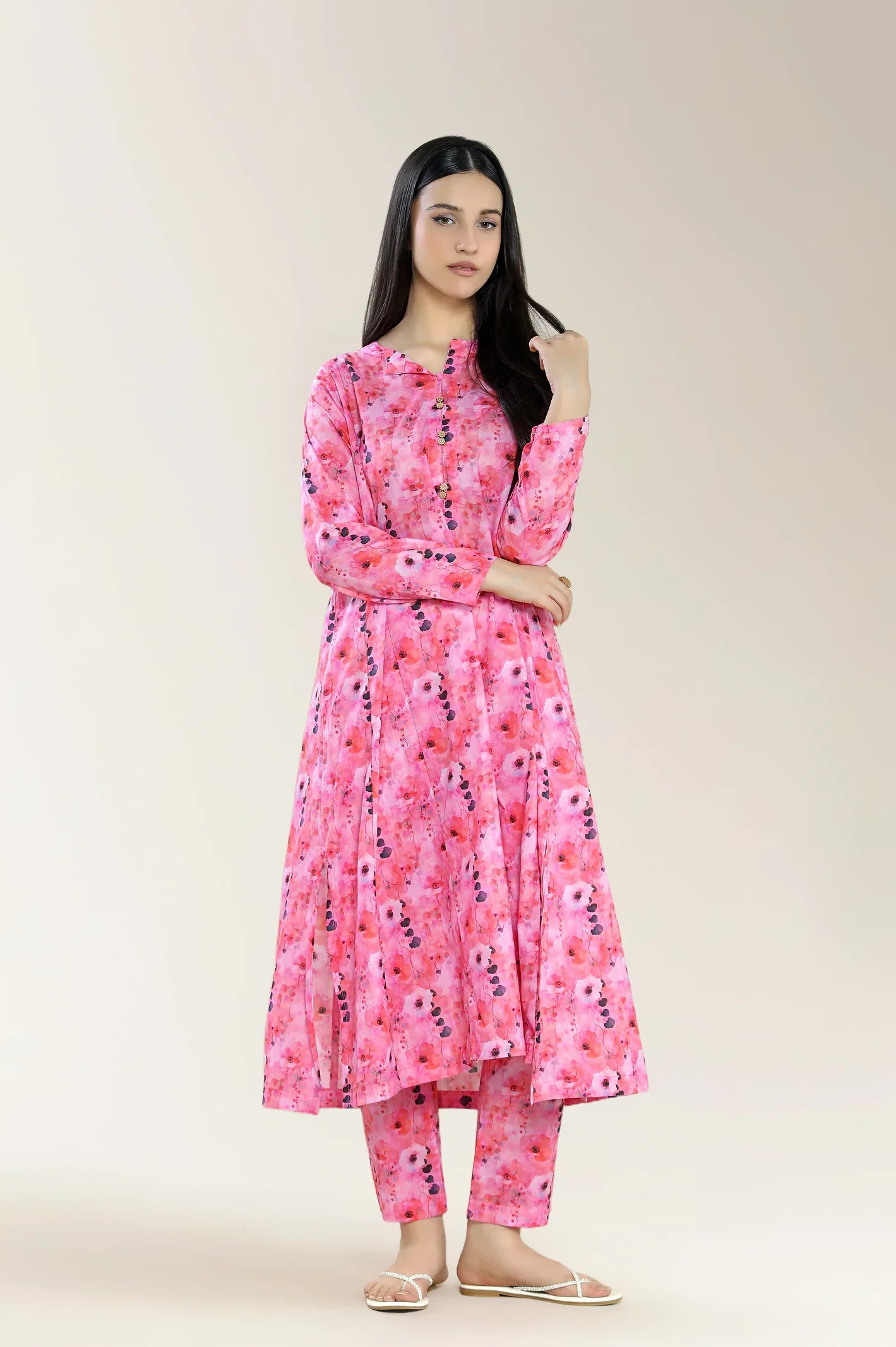 Basic Printed Lawn Multi 2Pc