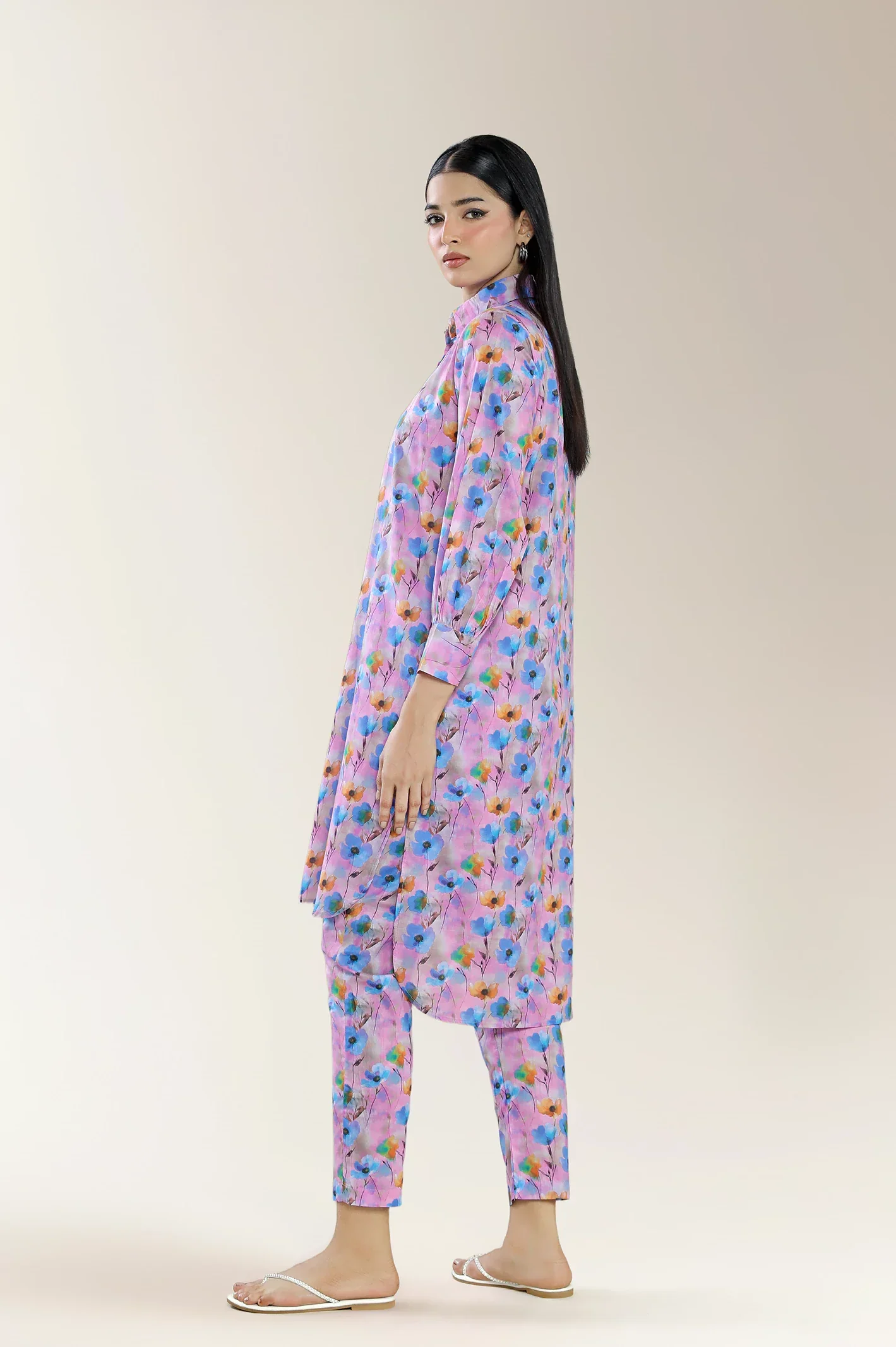 Printed Lawn Pink 2Pc - Image 2