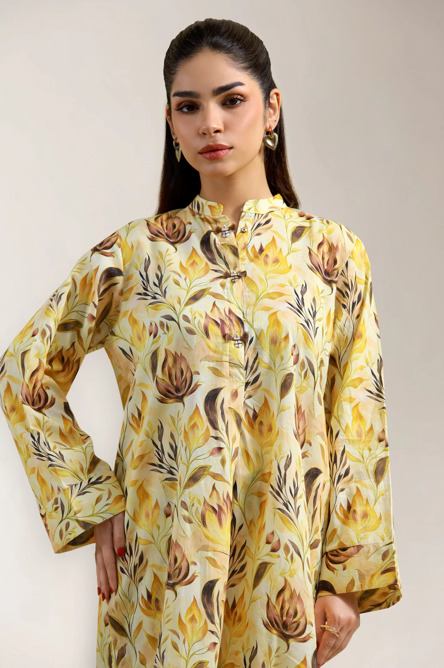 Yellow Printed 2PC - Image 2