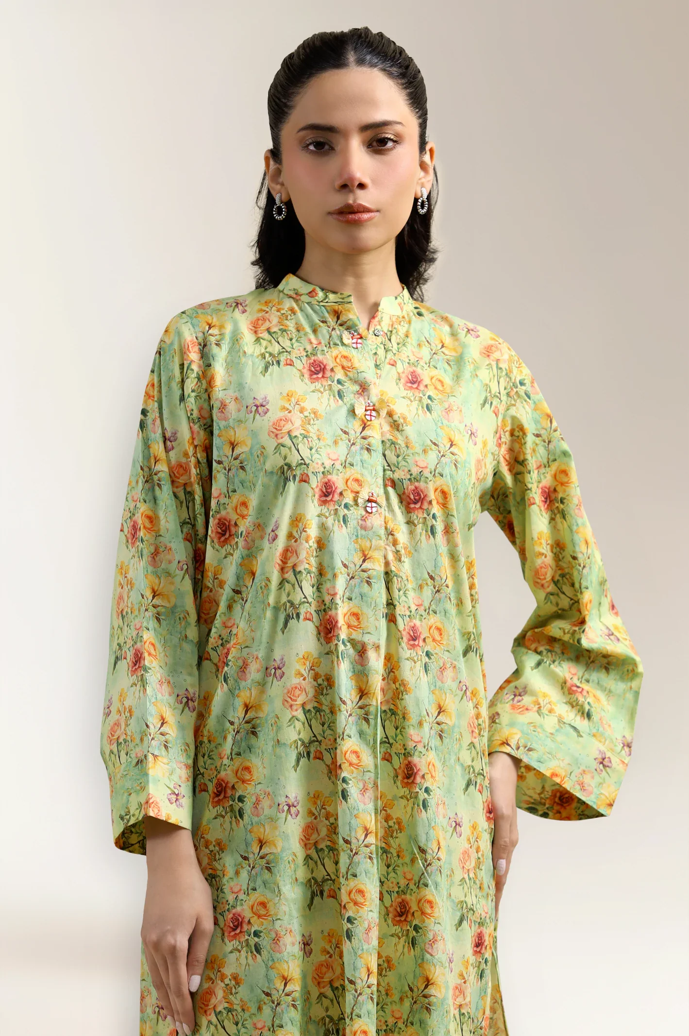 Lime Printed 2PC - Image 2