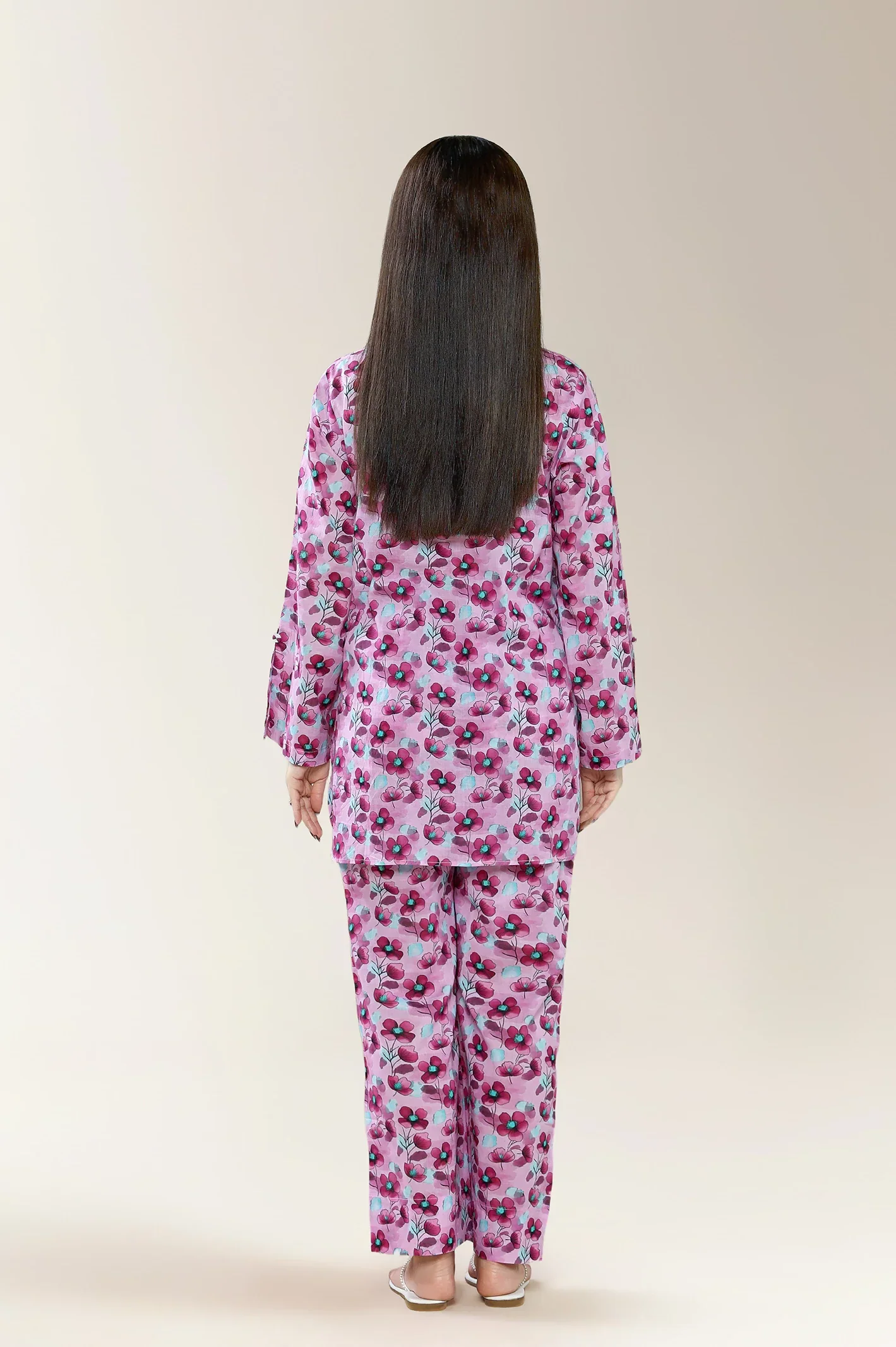 Printed Lawn Magenta 2PC - Image 2