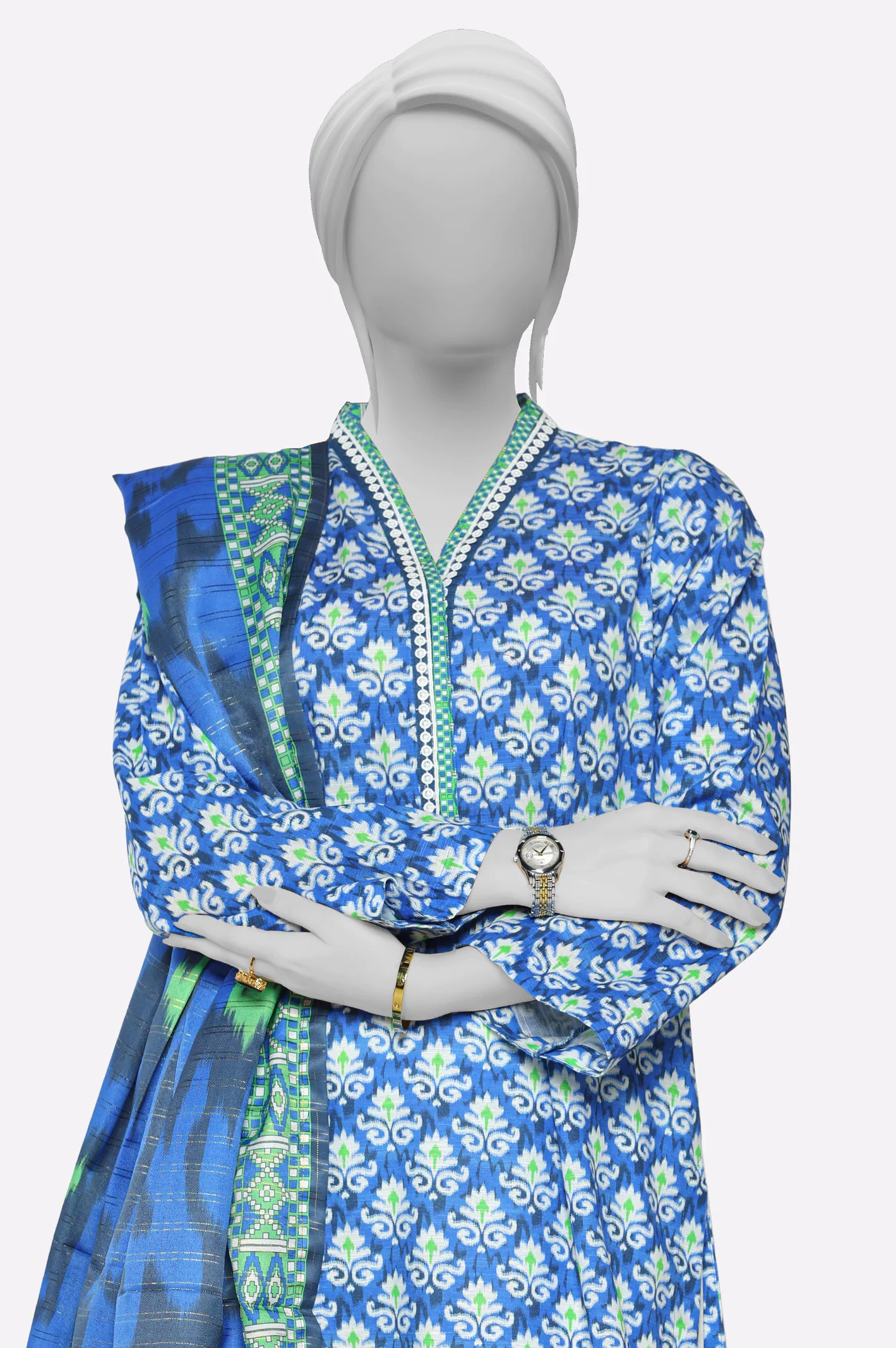 Blue Printed 3PC - Image 2
