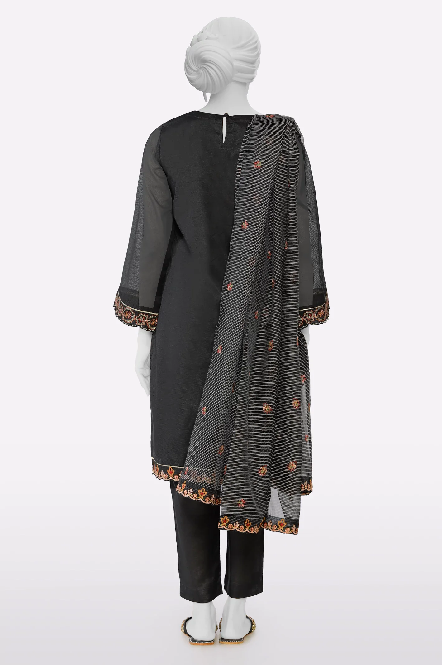 Black Embroidered 3PC - Image 3