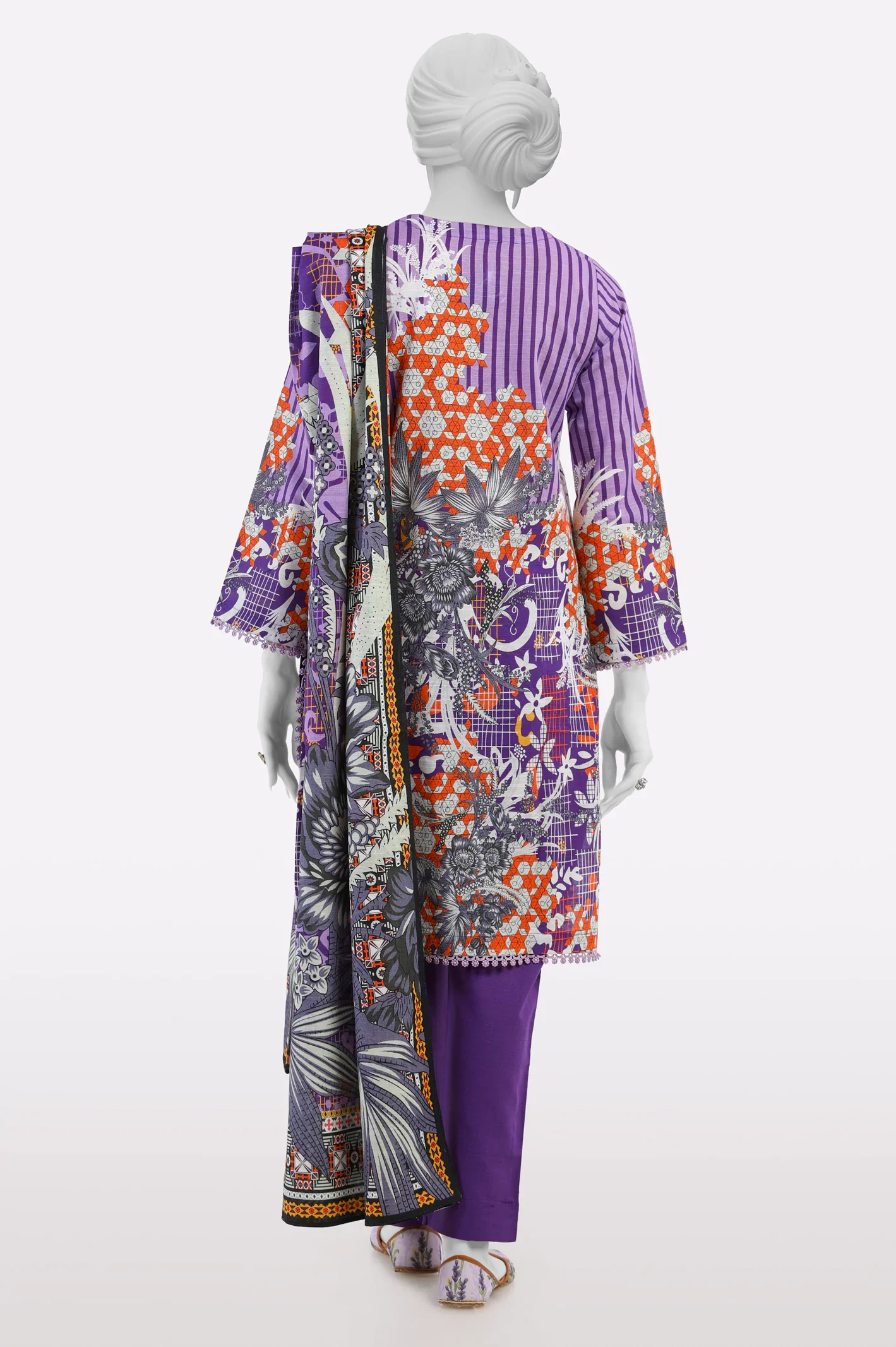 Purple Printed 3PC - Image 3
