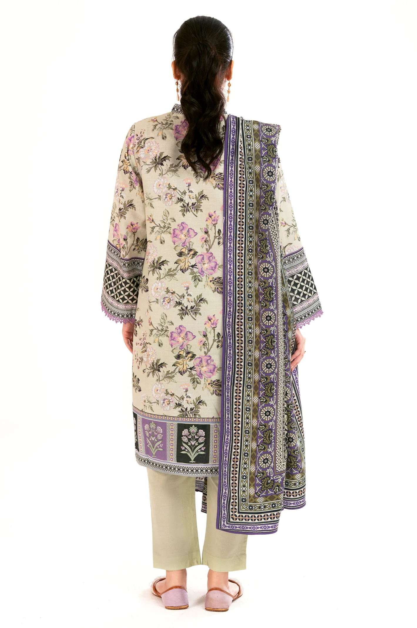 Light Green Printed 3PC - Image 4