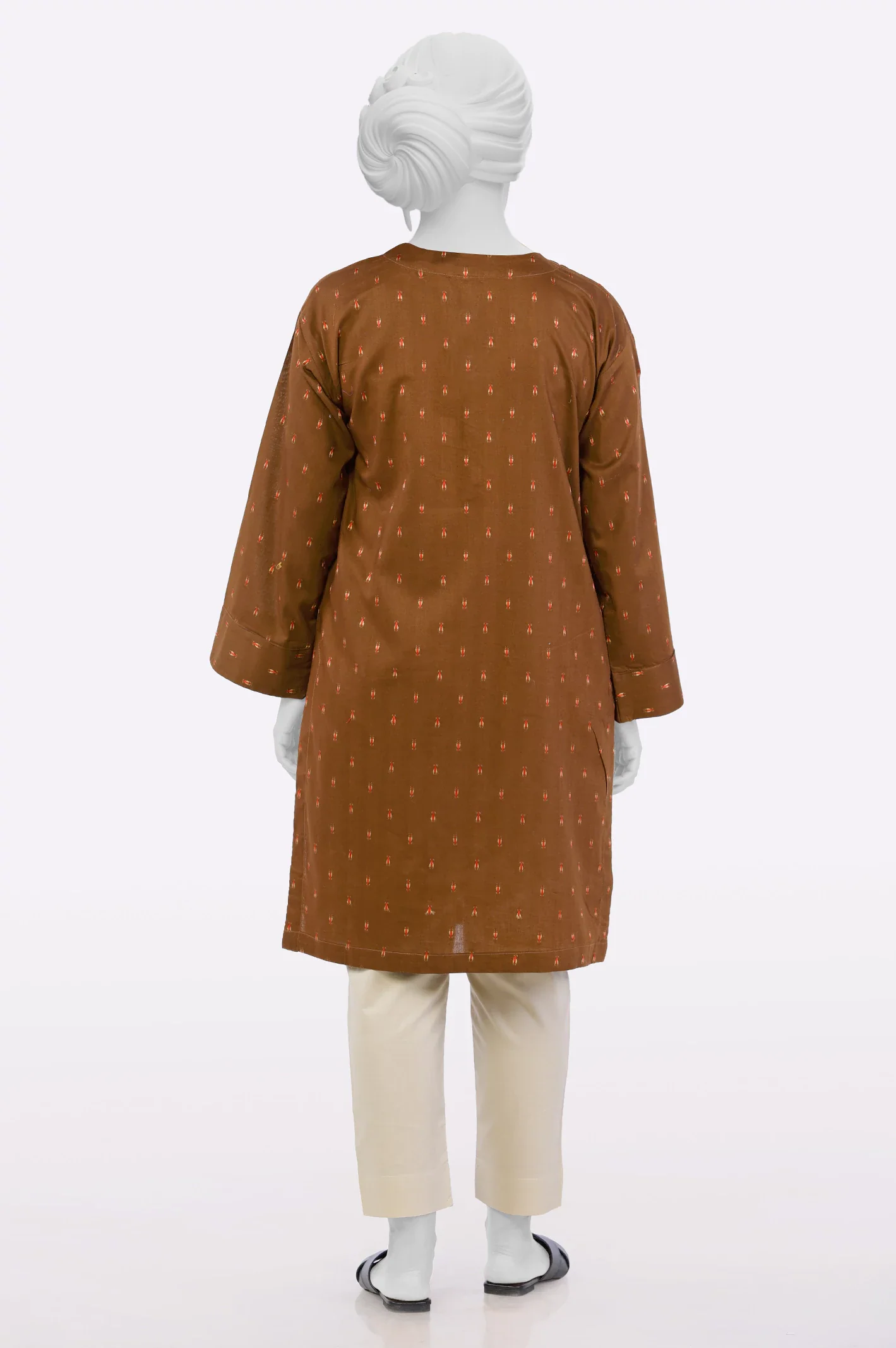 Brown Stylised Kurti - Image 3