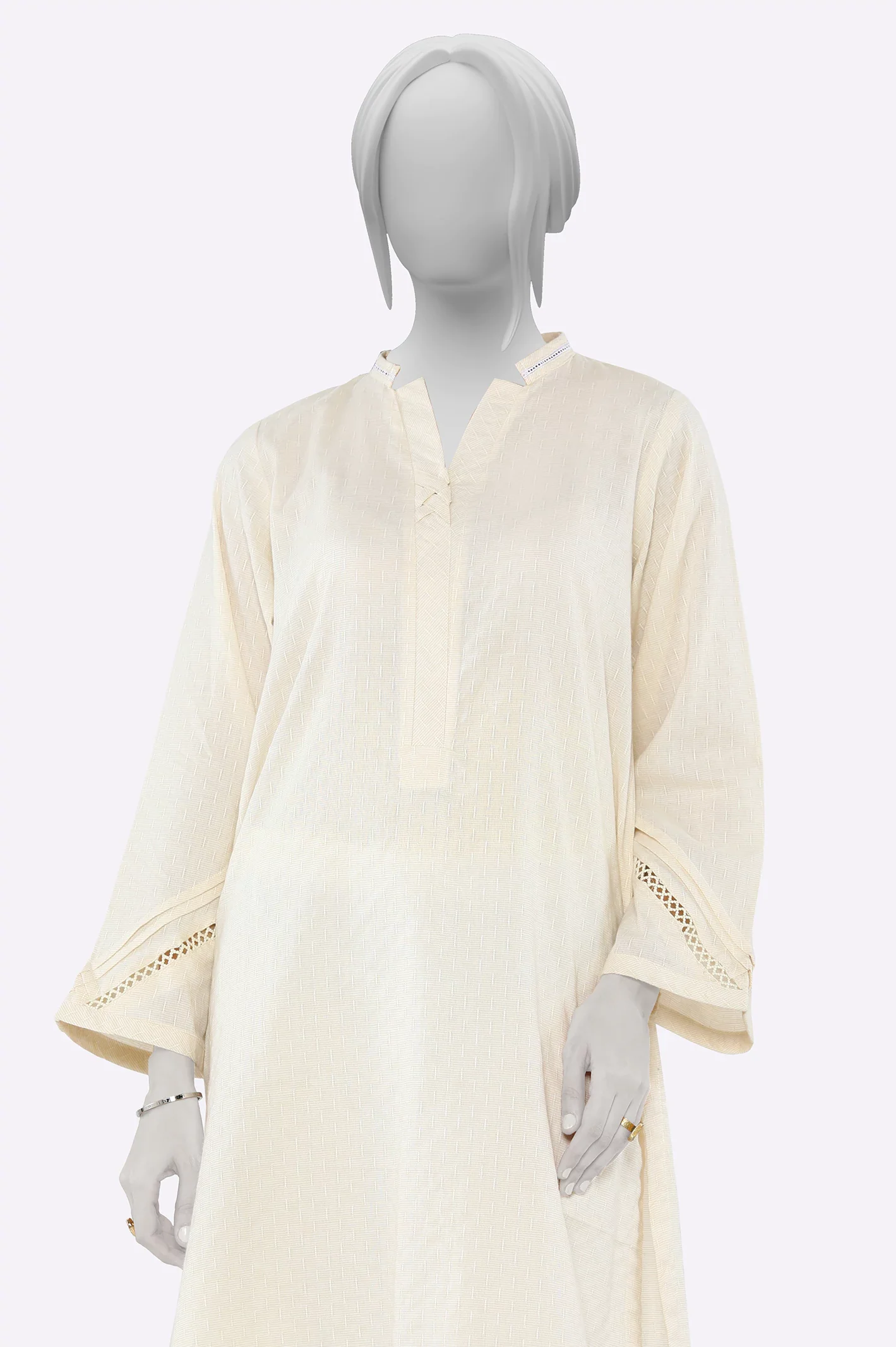 Beige Stylised Kurti - Image 2
