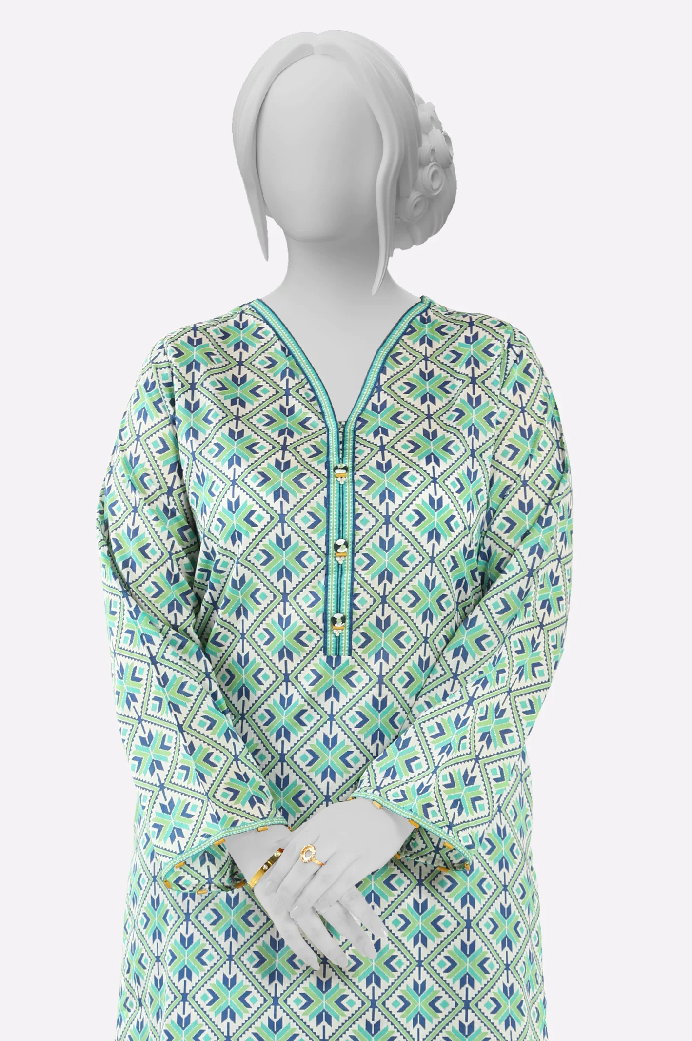 Basic Printed Kurti - Image 2