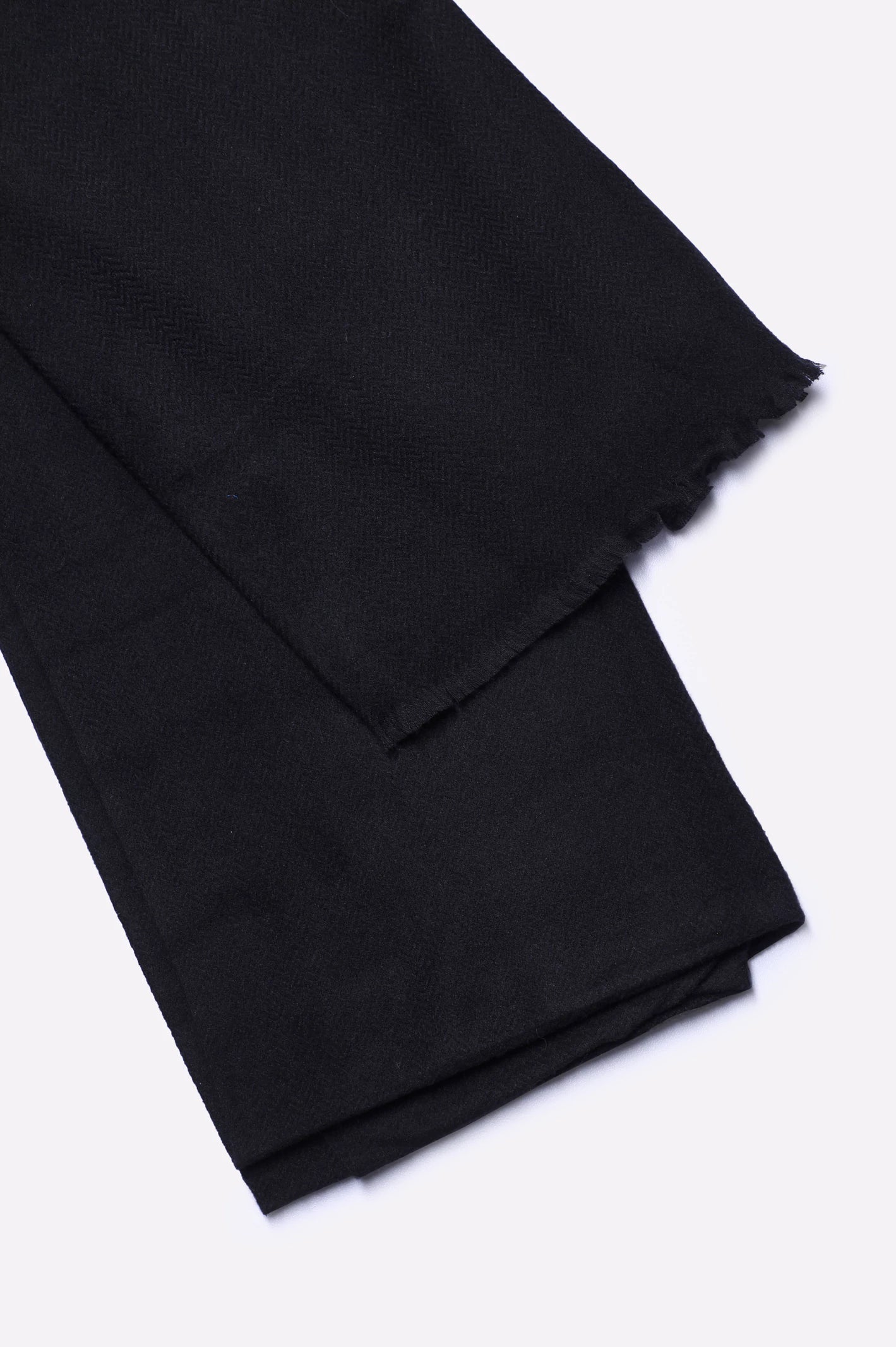 Black Plain Shawl - Image 2