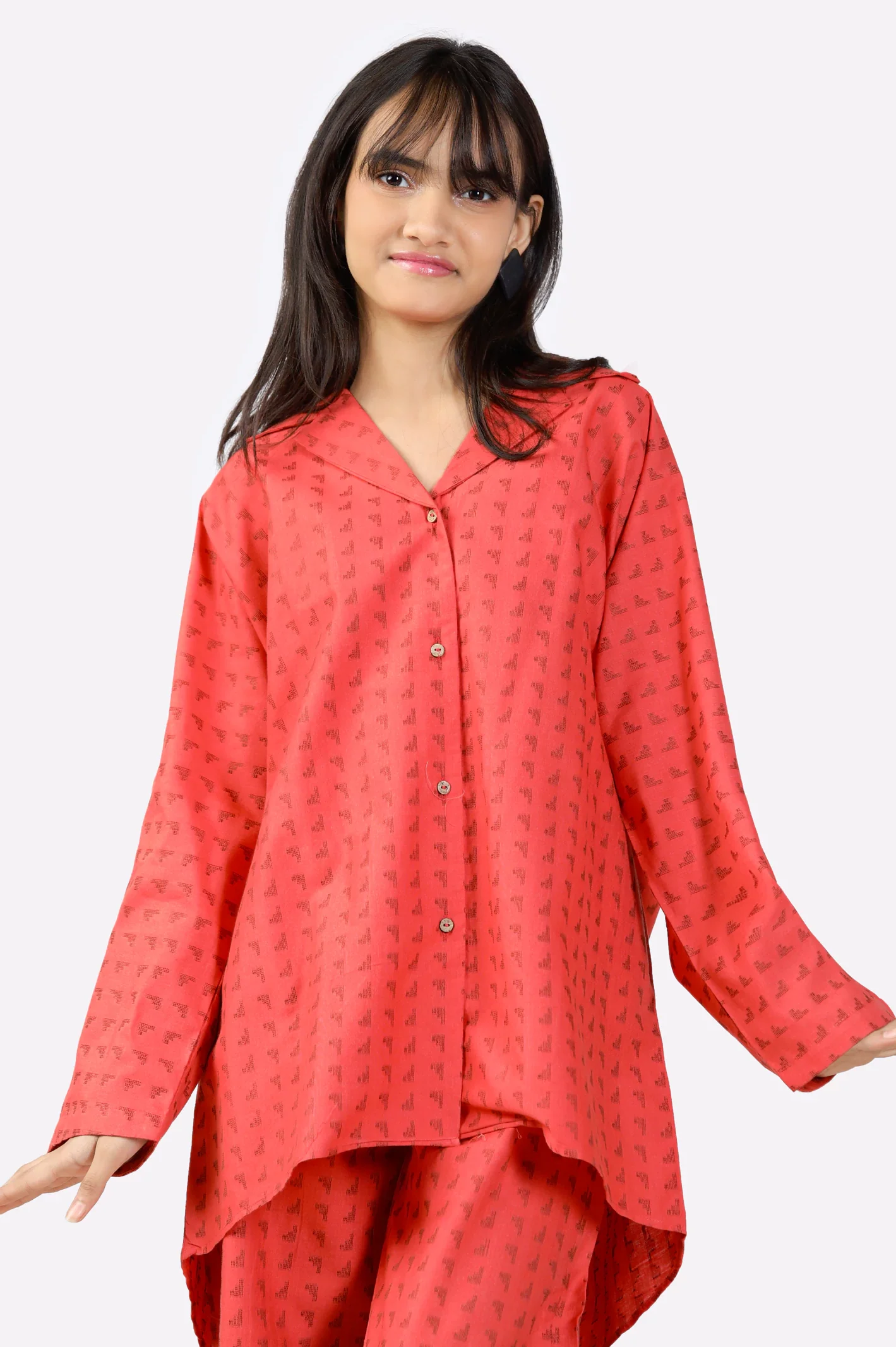 Red Stylised Teens 2PC - Image 2