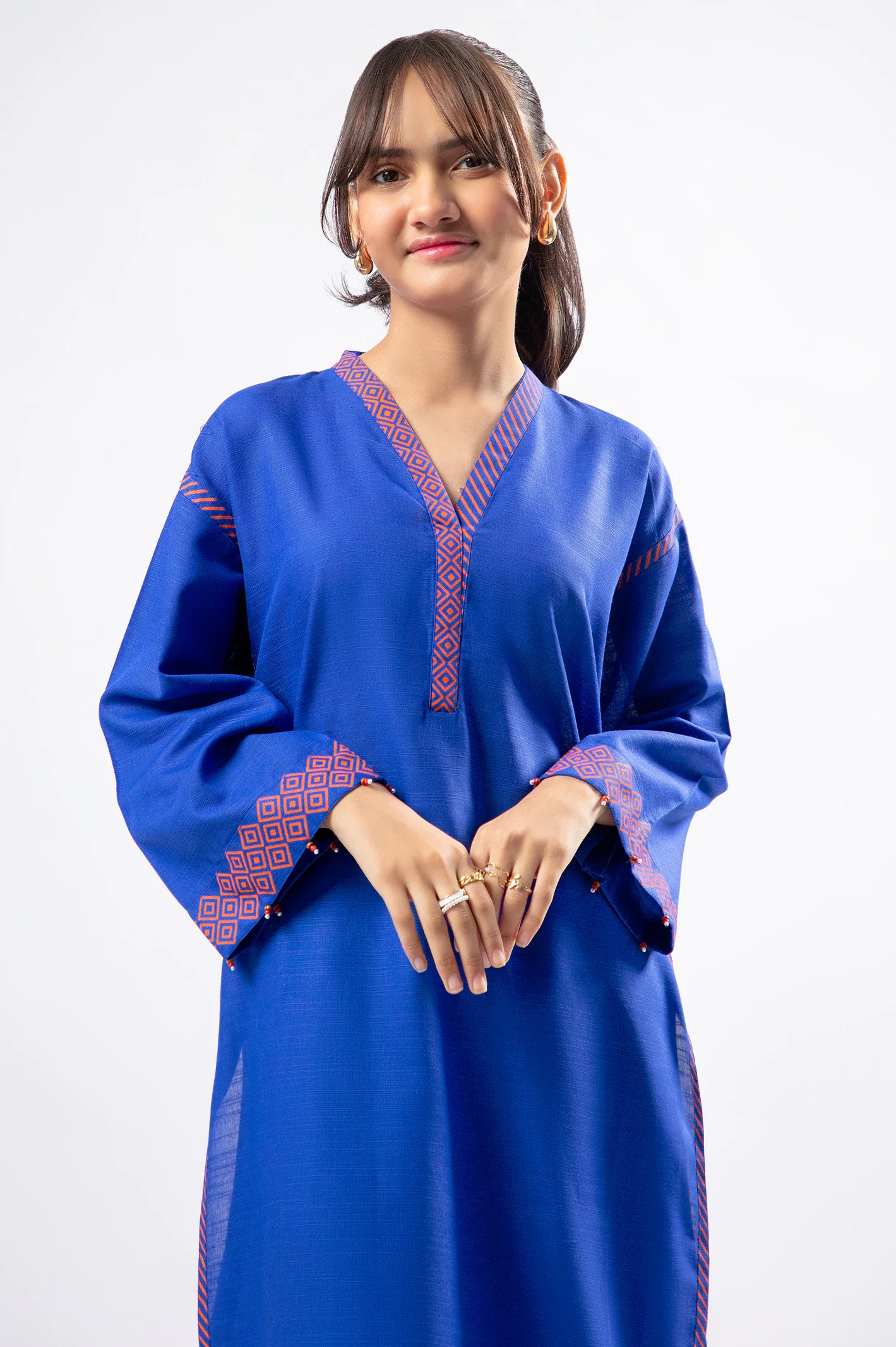 Royal Blue Stylised Teens 2PC - Image 2