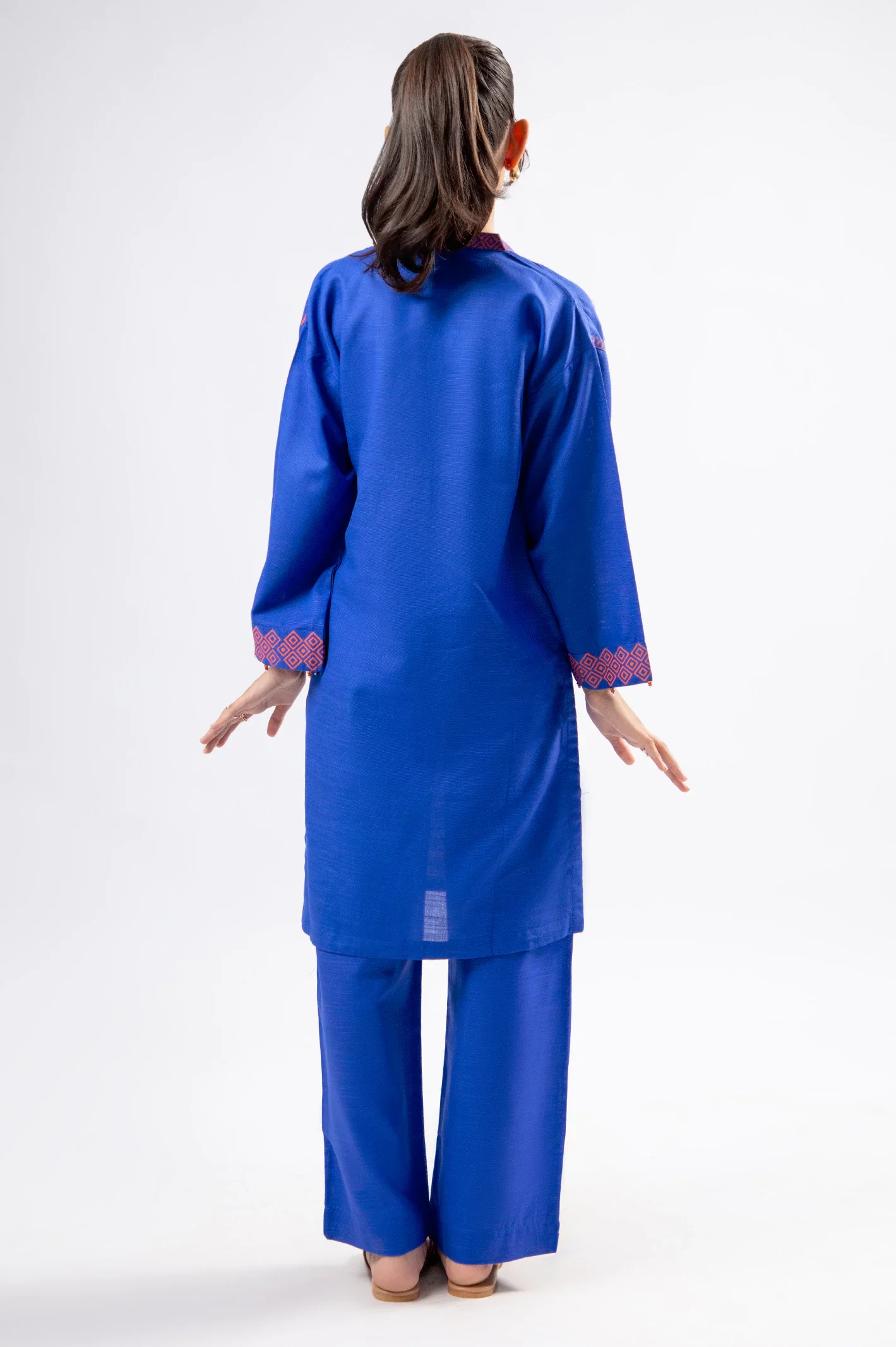 Royal Blue Stylised Teens 2PC - Image 4