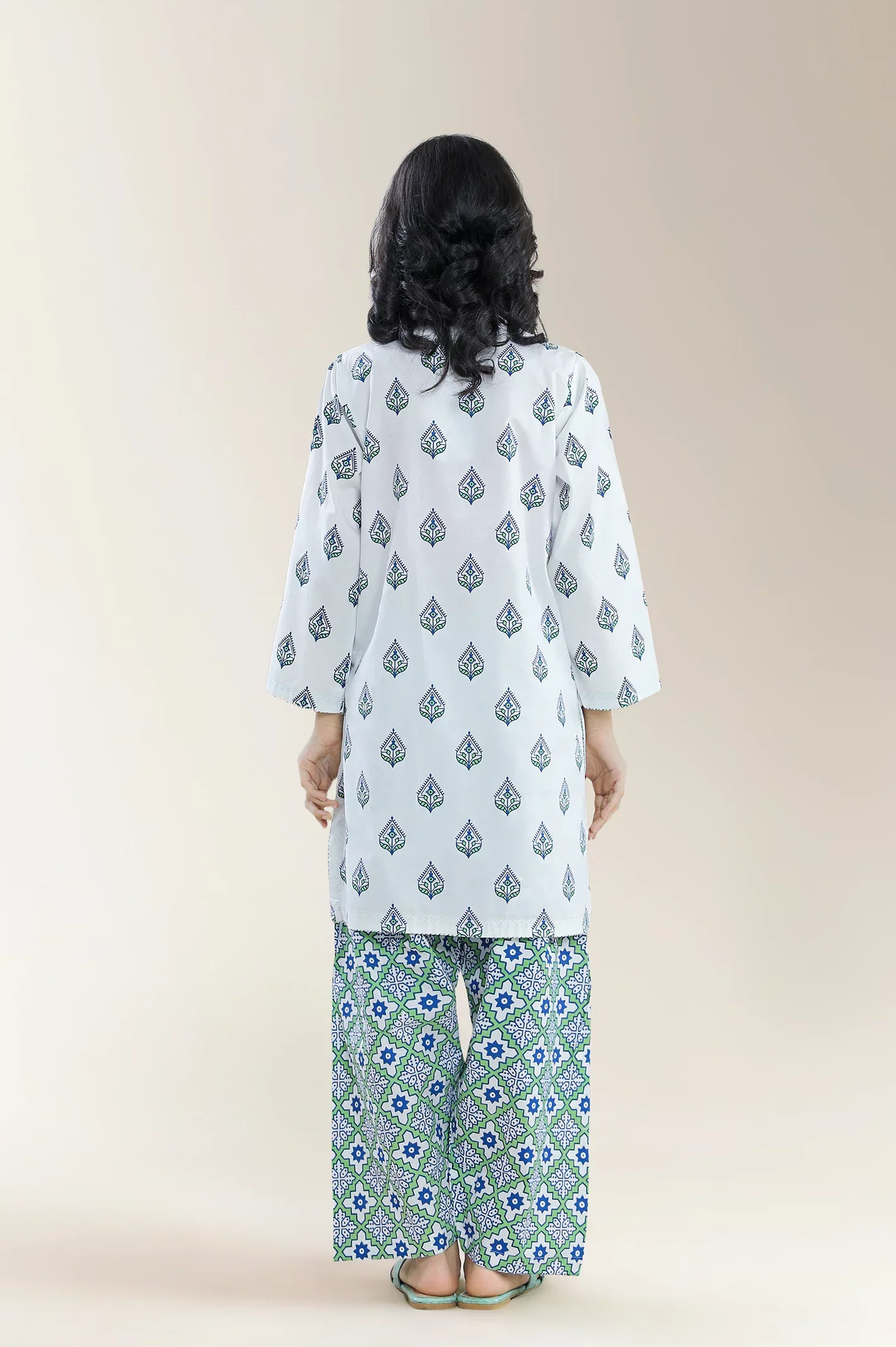 Printed Cambric White Teens 2Pc - Image 2