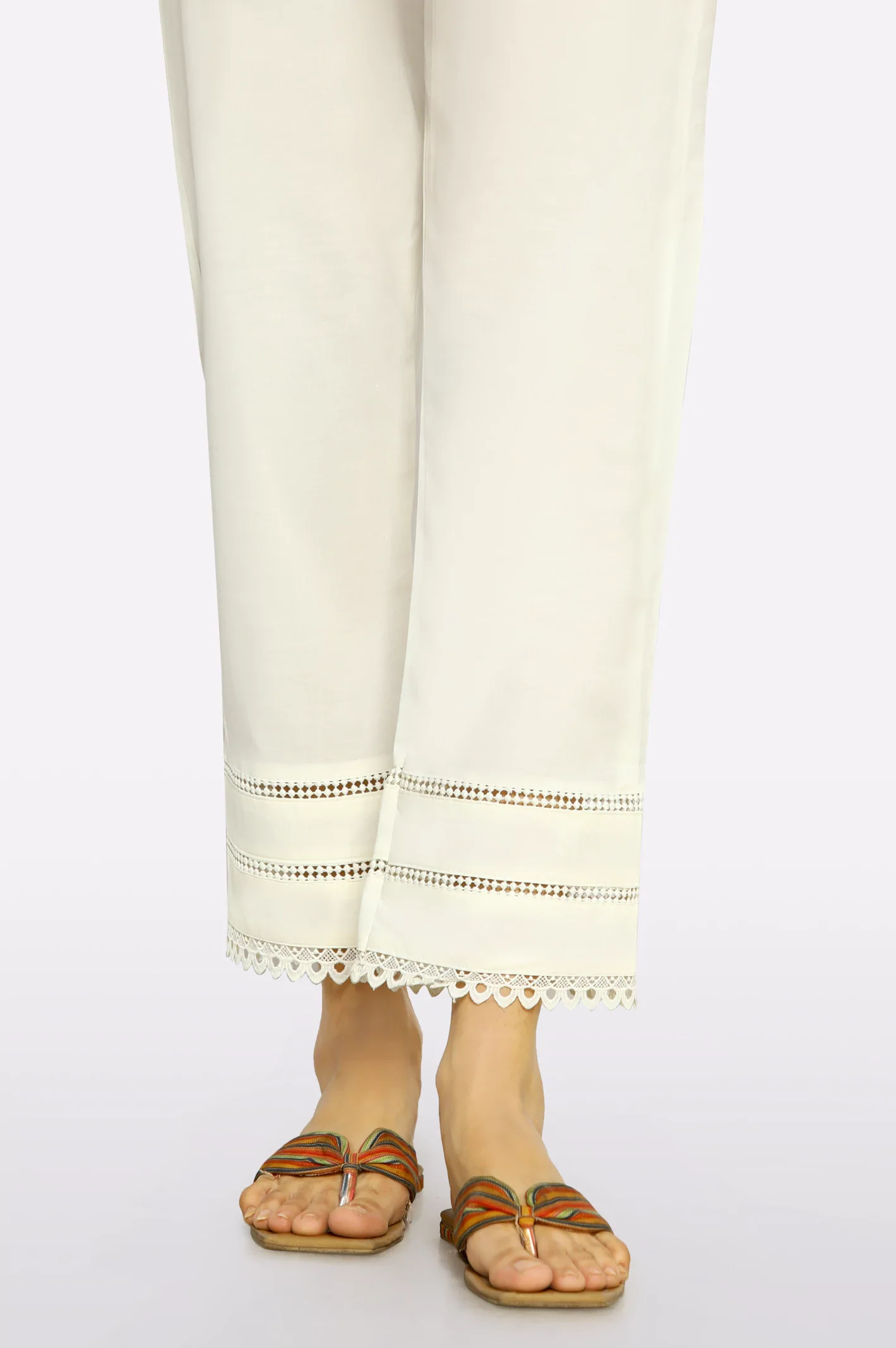 Off White Lace Trouser