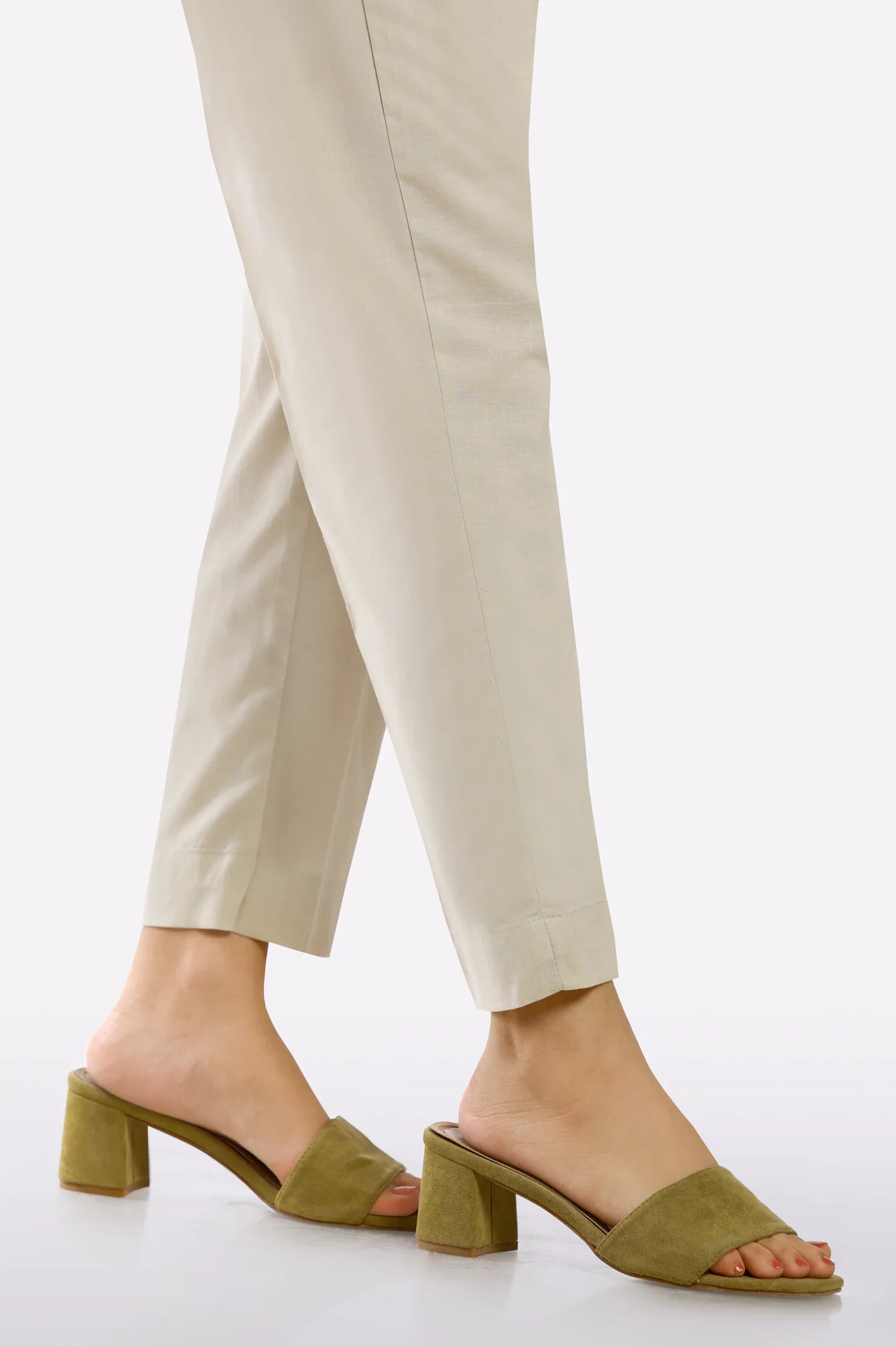 Beige Plain Trouser - Image 2