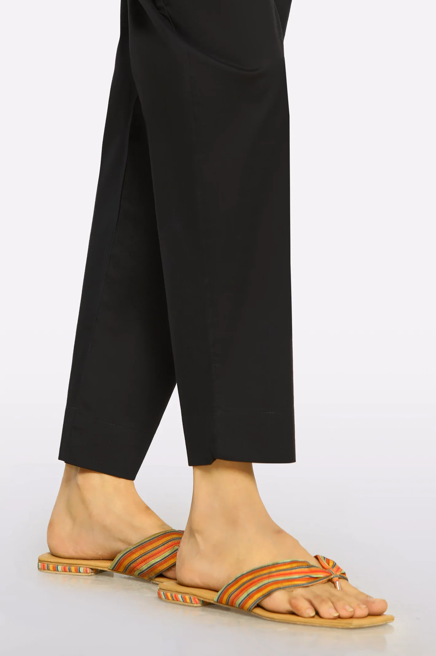 Black Plain Trouser - Image 2