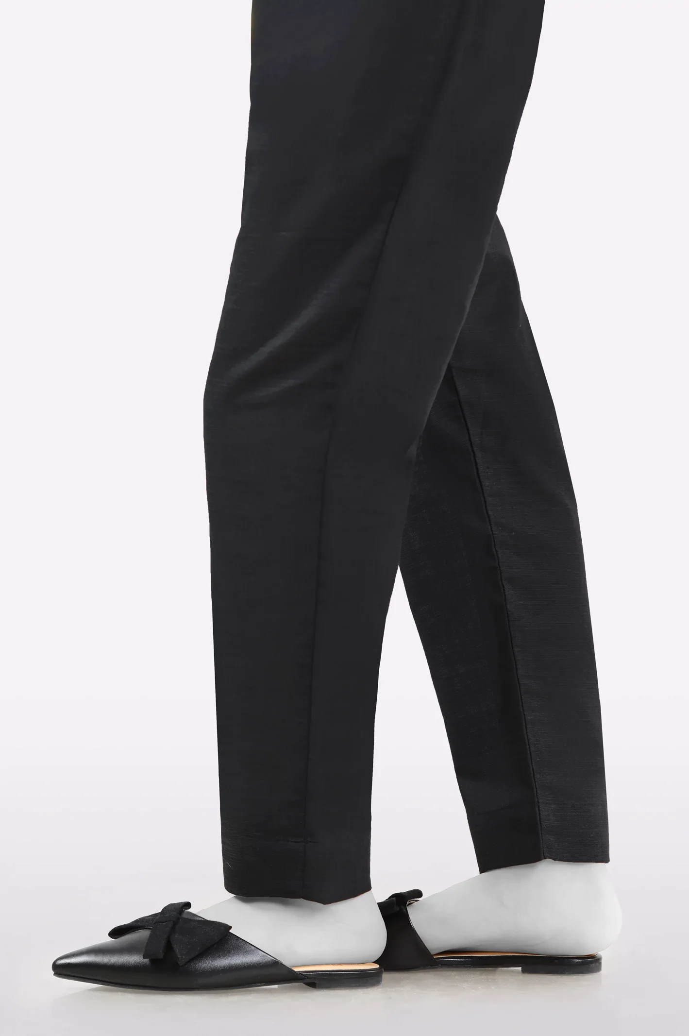 Black Plain Trouser - Image 2