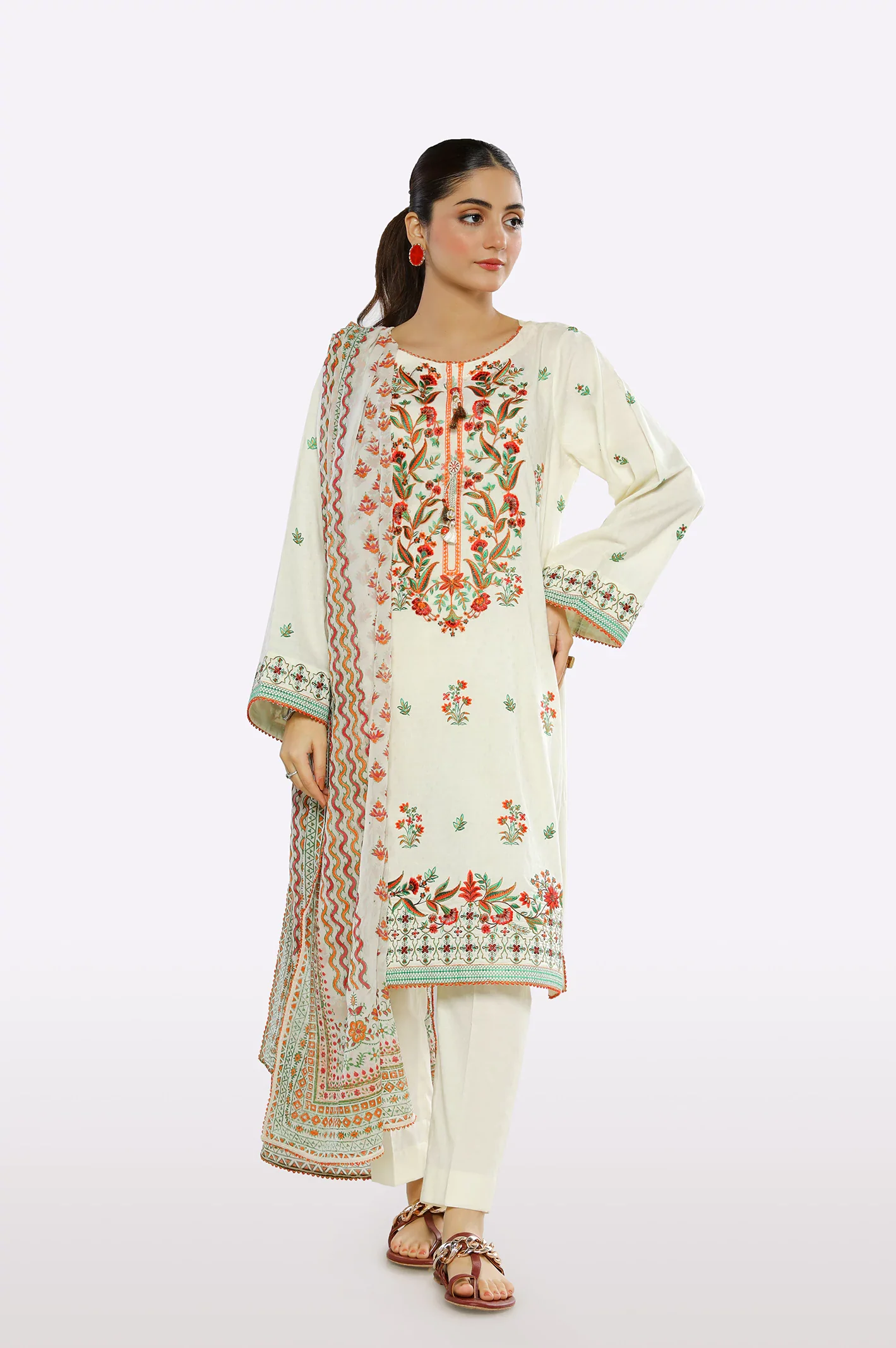 Embroidered 3PC Unstitched