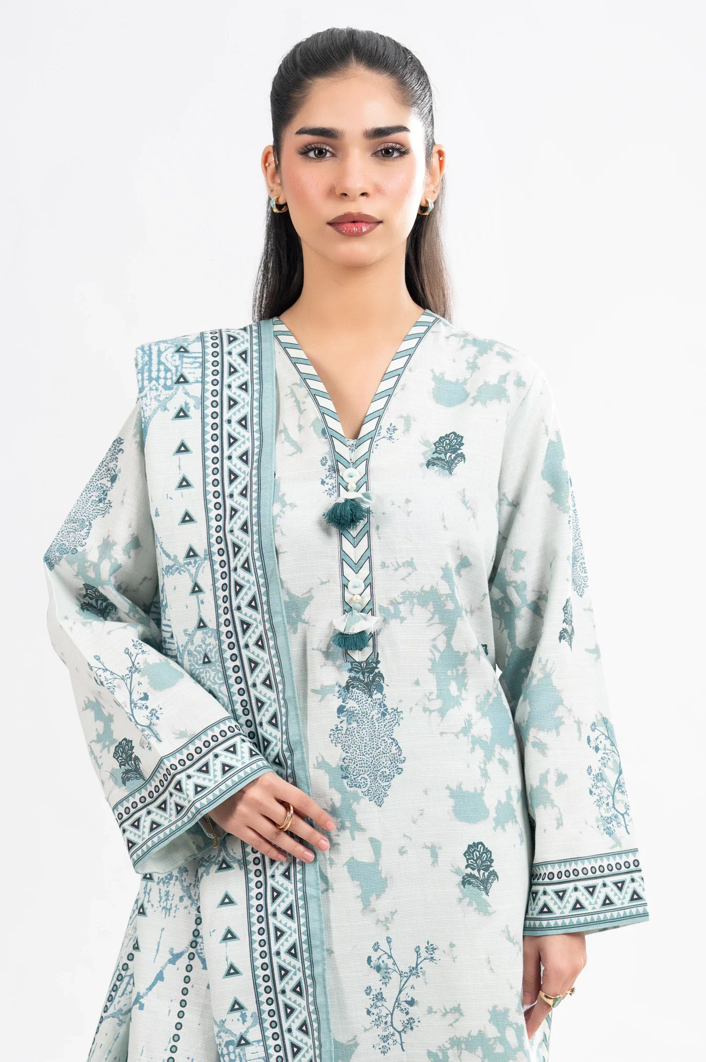 Printed Unstitched 3PC - Image 2