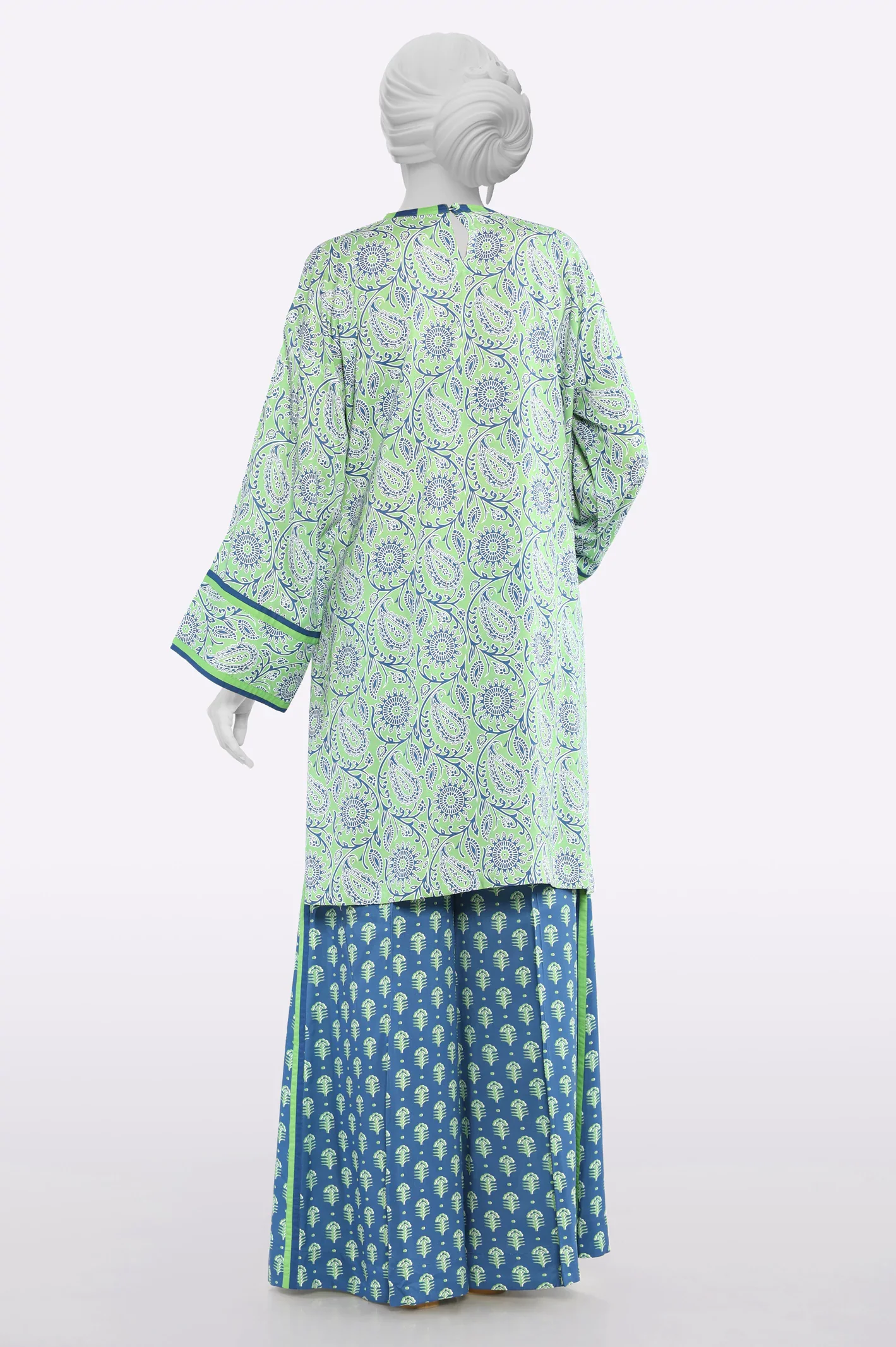 Green Printed Unstitched 2PC - Image 3