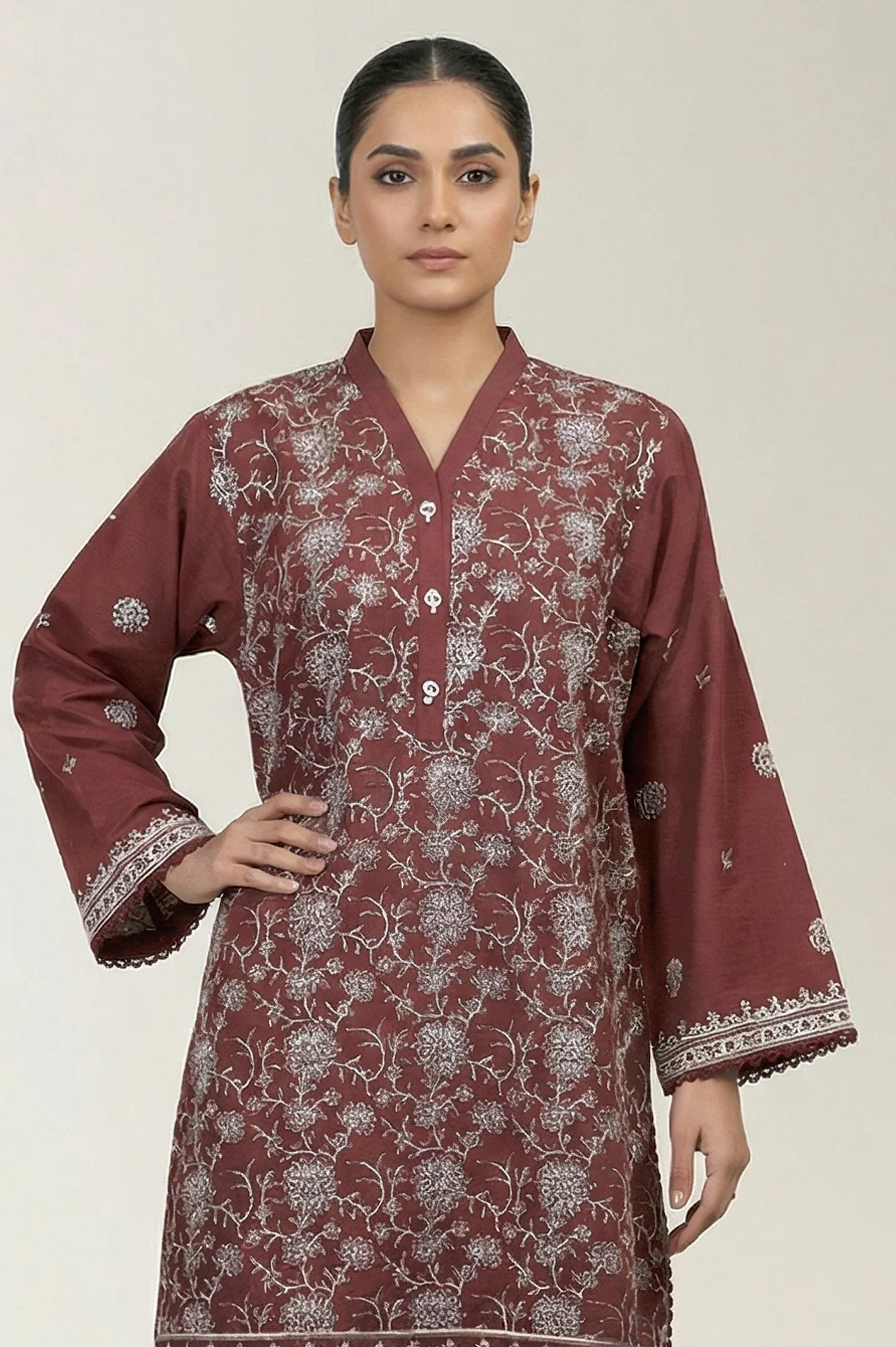 Embroidered Unstitched 2PC - Image 2